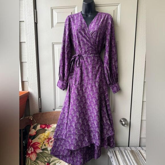 Roller Rabbit Printed Long A-Line Dress – Size S - Picture 2 of 12